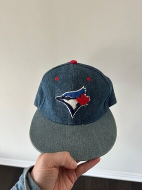 Toronto Blue Jays Denim Snapback Trucker Hat